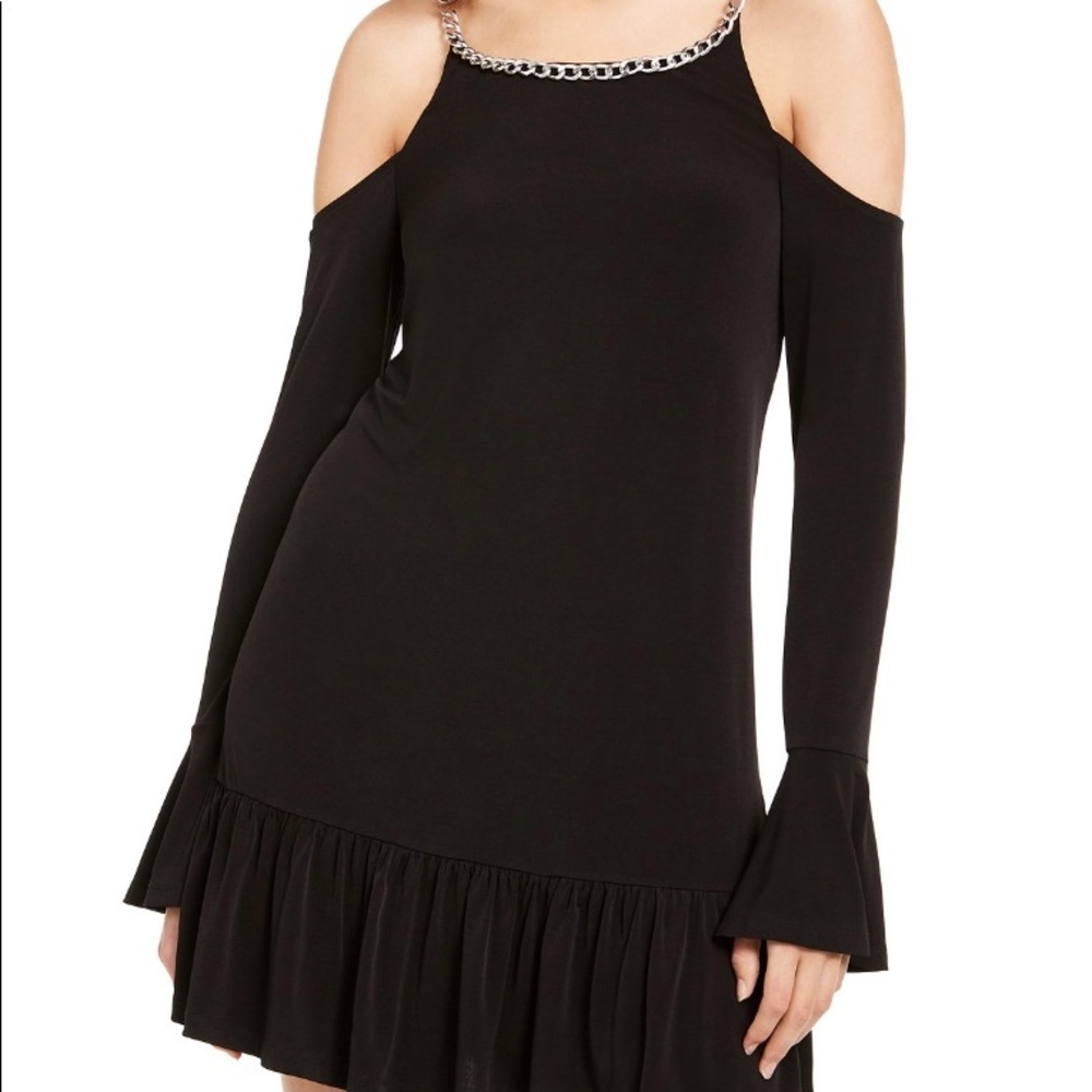 Michael Kors Dress Chain detail cold shoulder